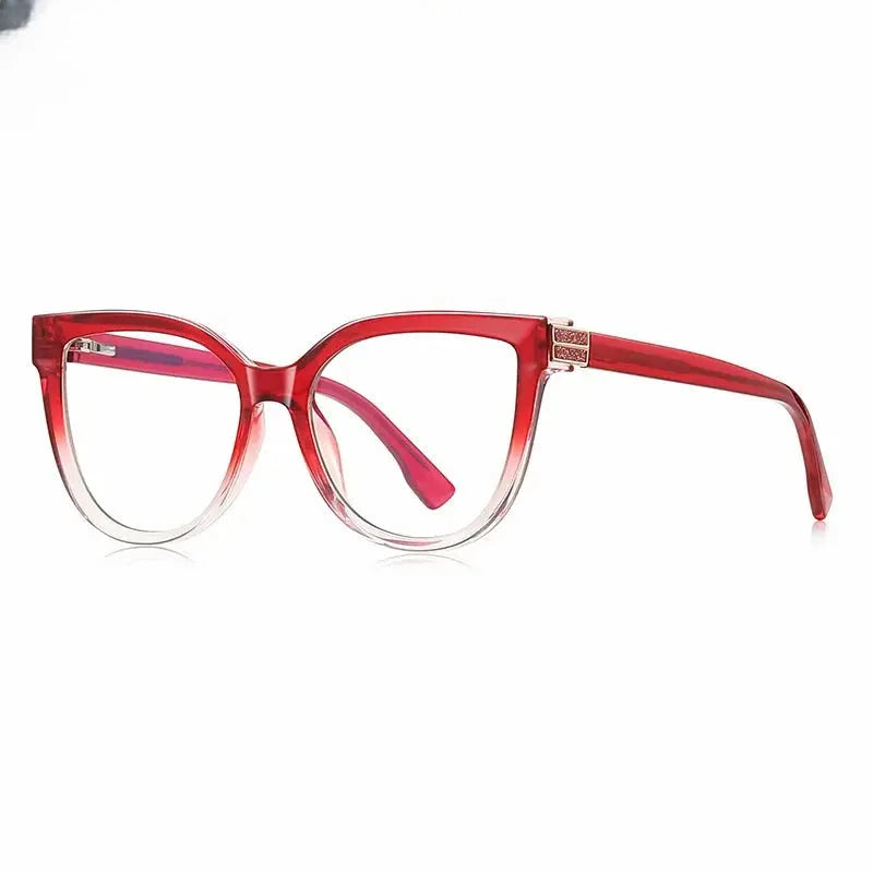 Women's Cat Eye Full Rim TR90 Prescription Glasses 882282 — view 7 | Rx Spectacle