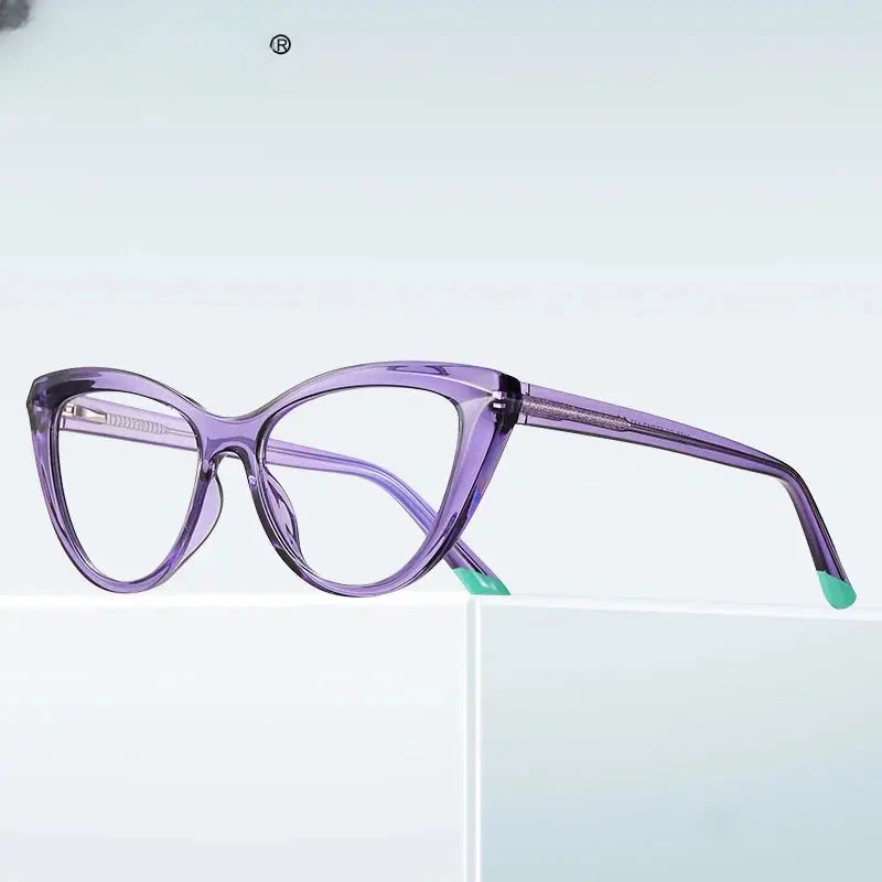 Women's Cat Eye Full Rim Reading Glasses Pfd2152 — view 3 | Rx Spectacle