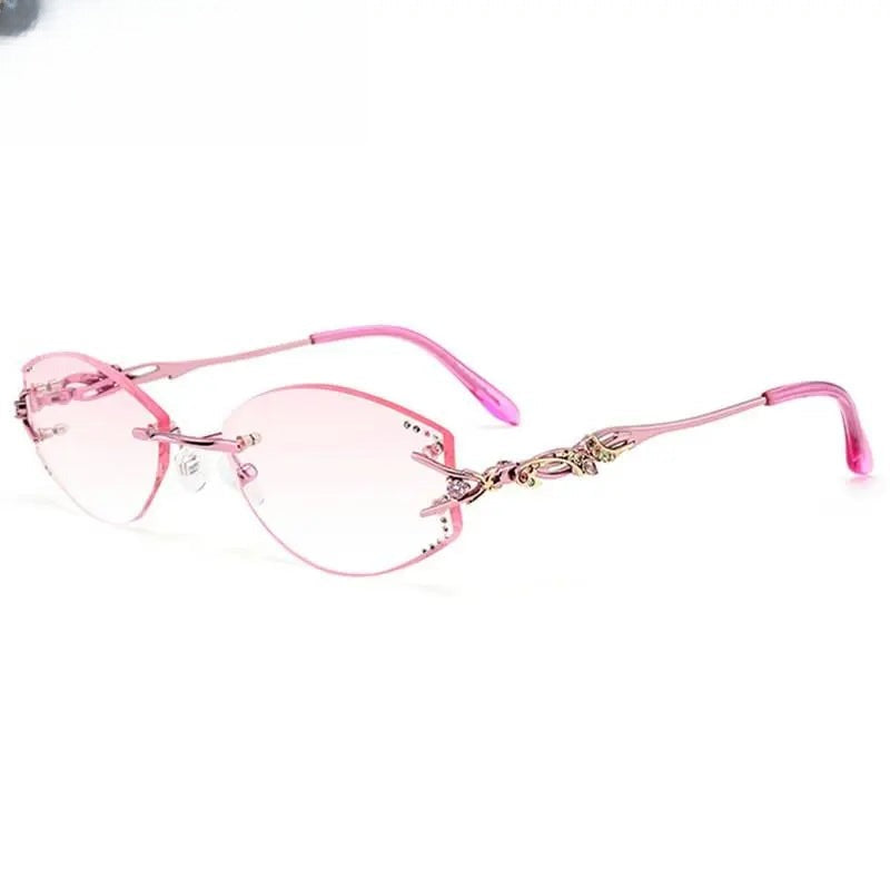 Women's Irregular Full Rim Titanium Prescription Glasses 80363 — view 8 | Rx Spectacle