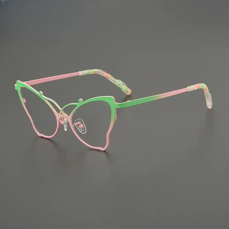 Women's Oval Full Rim Titanium Prescription Glasses G85862 — view 1 | Rx Spectacle