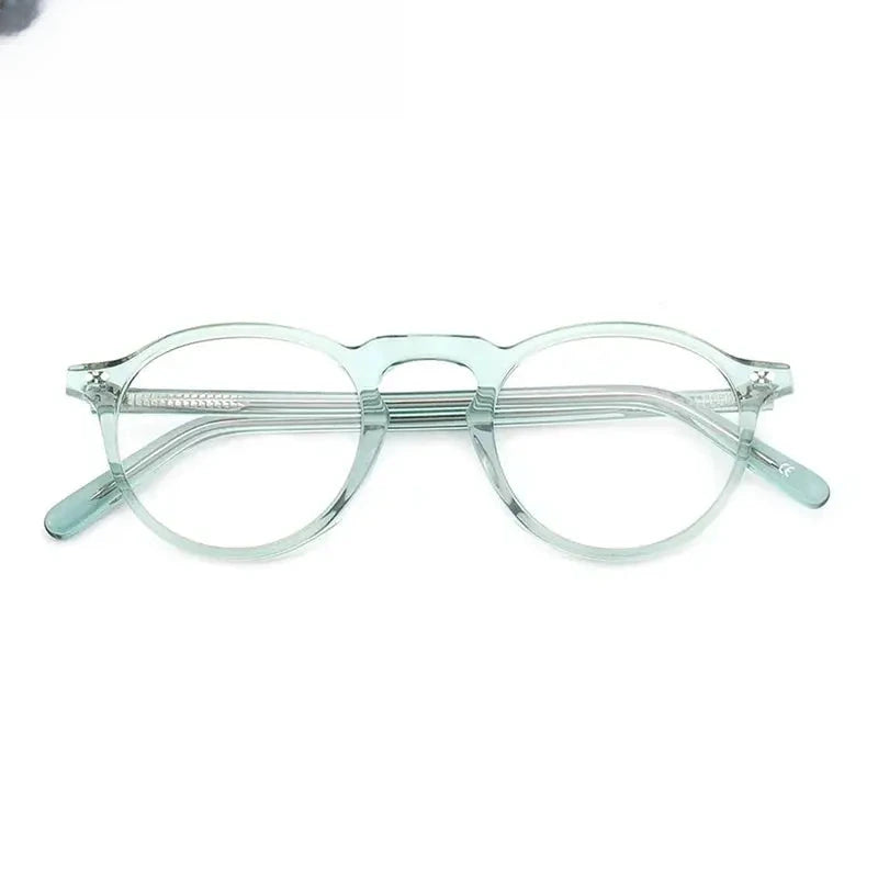 Women's Round Full Rim Acetate Prescription Glasses 37924 — view 4 | Rx Spectacle