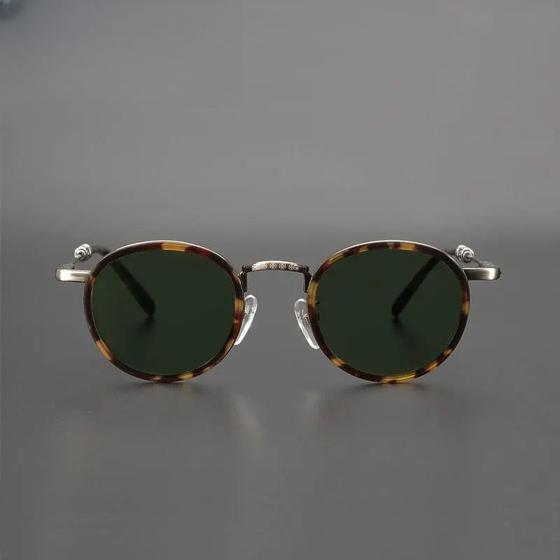 Men's Round Full Rim Acetate Prescription Glasses — view 12 | Rx Spectacle