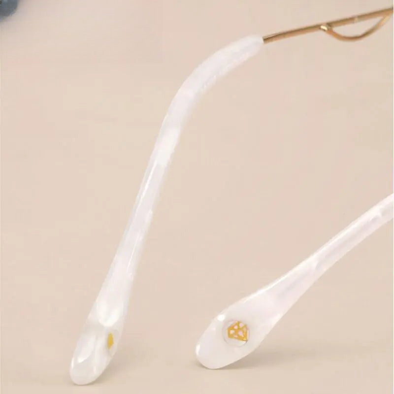 Women's Round Rimless Titanium Prescription Glasses 88128 — view 4 | Rx Spectacle
