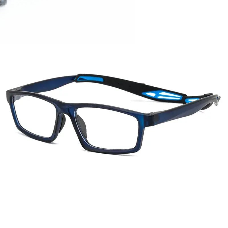 Unisex Square Full Rim Titanium Sports Glasses 121219 — view 1 | Rx Spectacle