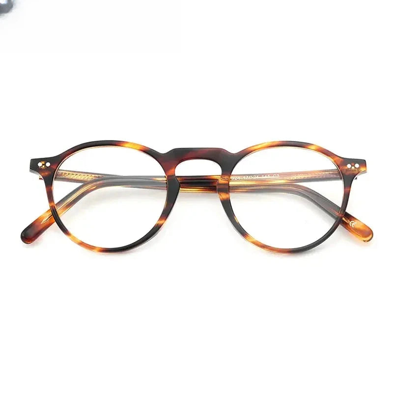 Women's Round Full Rim Acetate Prescription Glasses 37924 — view 7 | Rx Spectacle