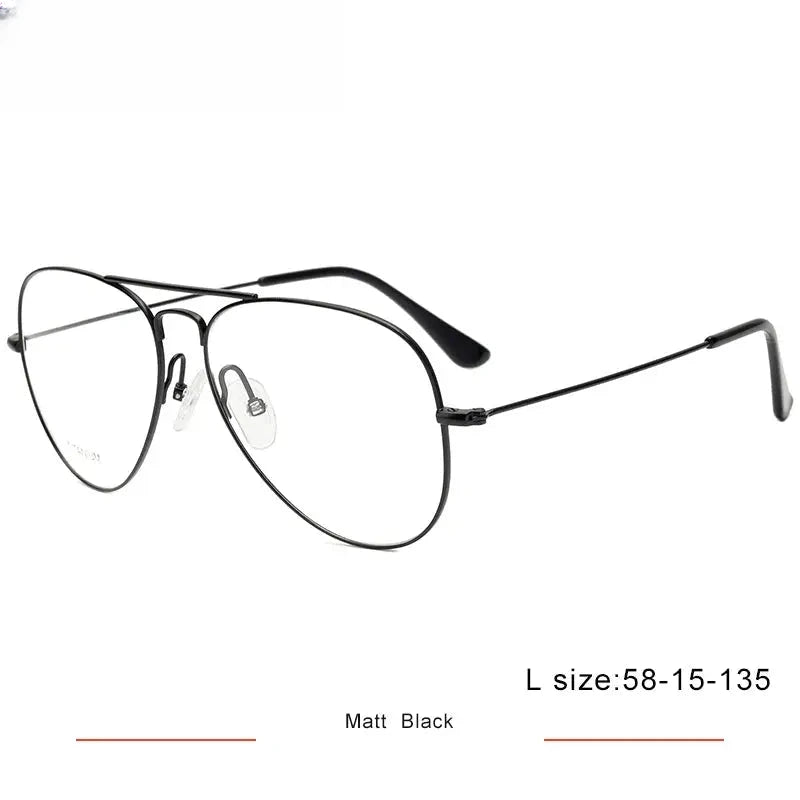 Unisex Oval Full Rim Titanium Double Bridge Prescription Glasses 716050 — view 5 | Rx Spectacle