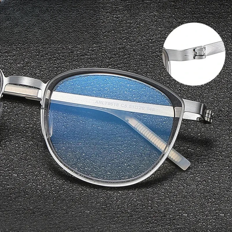 Unisex Round Full Rim Acetate Prescription Glasses Gxyj-1184 — view 3 | Rx Spectacle