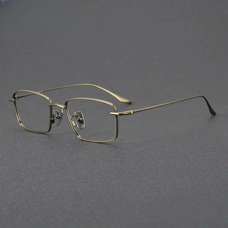 Men's Polygon Full Rim Titanium Prescription Glasses 778417 — view 6 | Rx Spectacle