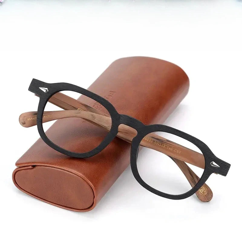 Unisex Oval Full Rim Acetate Flat Top Oversized Prescription Glasses 698183 — view 1 | Rx Spectacle