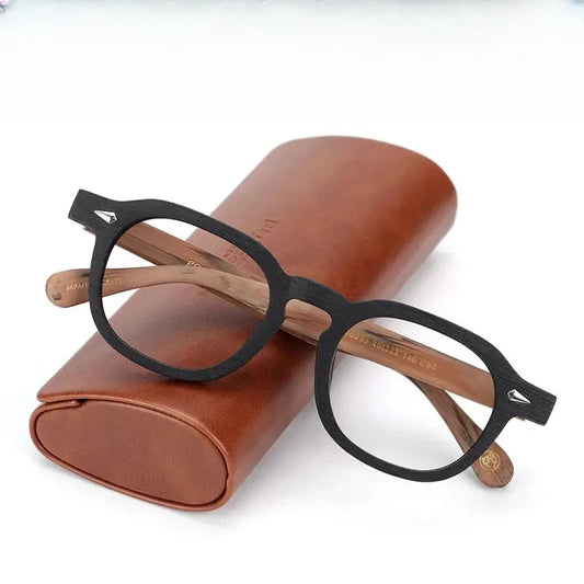 Unisex Oval Full Rim Acetate Flat Top Oversized Prescription Glasses 698183 — view 1 | Rx Spectacle