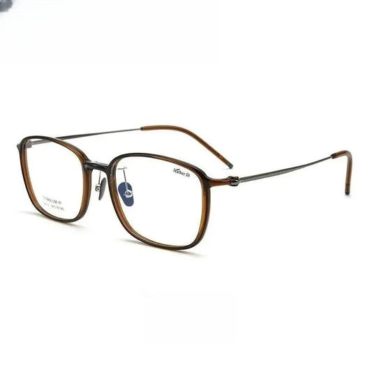Unisex Square Full Rim Titanium Prescription Glasses L9112 — view 1 | Rx Spectacle