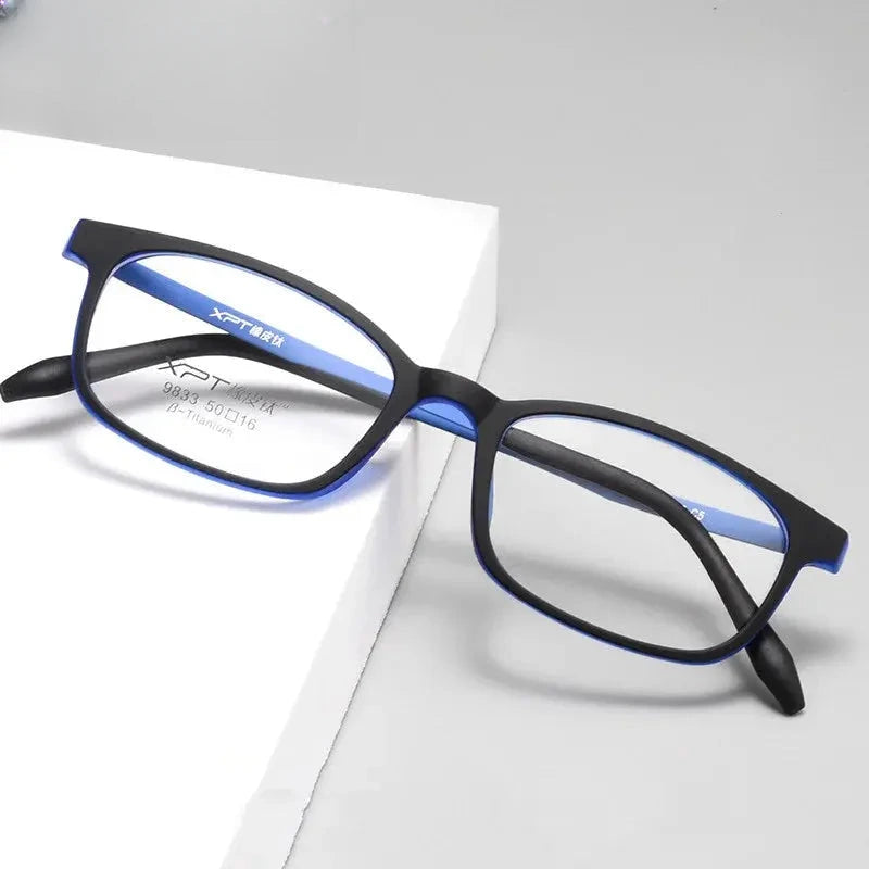 Women's Square Full Rim Titanium Prescription Glasses 799833 — view 1 | Rx Spectacle