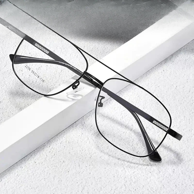 Men's Full Rim Titanium Double Bridge Prescription Glasses 225600 — view 1 | Rx Spectacle