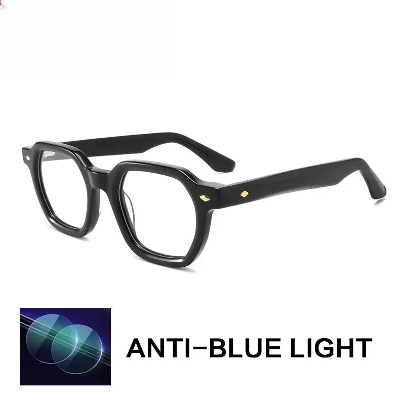 Unisex Polygon Full Rim Acetate Reading Glasses G1157 — view 5 | Rx Spectacle