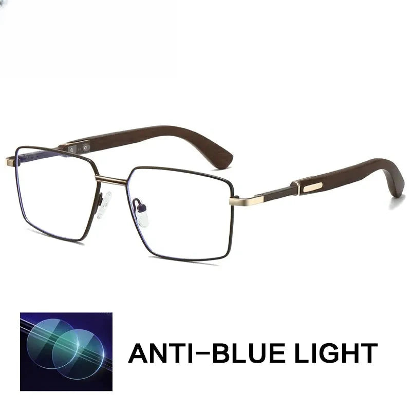 Unisex Polygon Full Rim Alloy Prescription Glasses 794003 — view 6 | Rx Spectacle