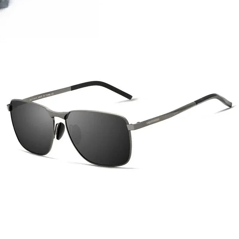 Men's Square Full Rim Stainless Steel Prescription Glasses 2462 — view 3 | Rx Spectacle
