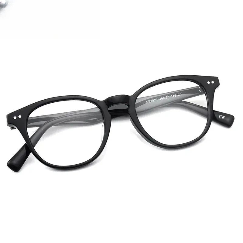 Women's Oval Full Rim Acetate Prescription Glasses 79214 — view 5 | Rx Spectacle
