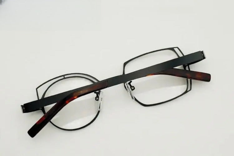 Unisex Round Full Rim Alloy Prescription Glasses 811010 — view 10 | Rx Spectacle