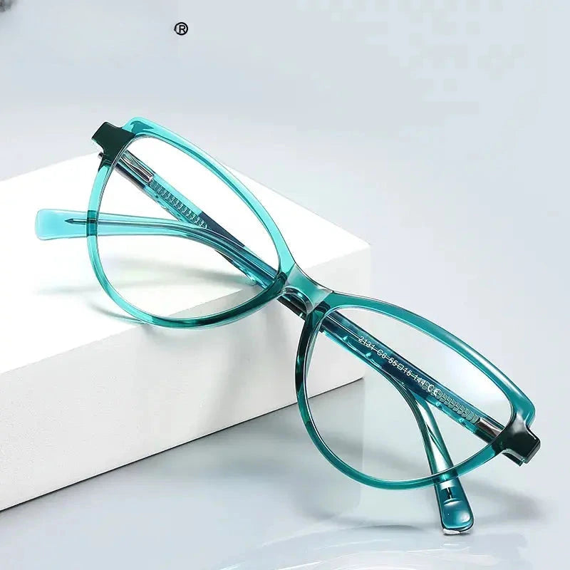 Women's Cat Eye Full Rim TR90 Reading Glasses 2131 — view 3 | Rx Spectacle