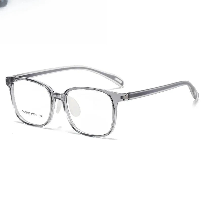 Unisex Square Full Rim Titanium Prescription Glasses 938116 — view 3 | Rx Spectacle