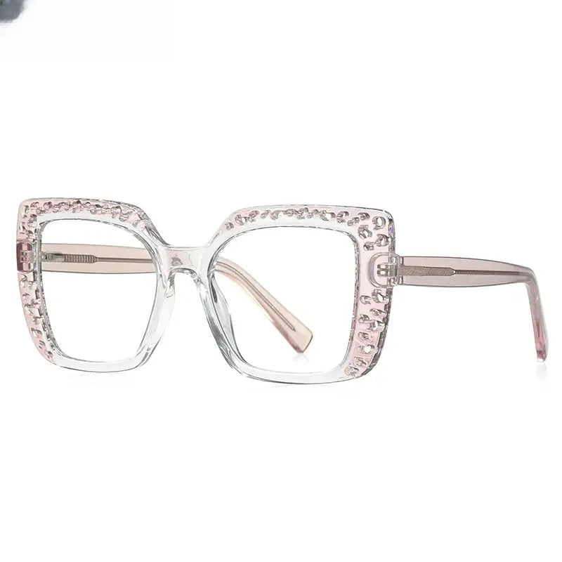 Women's Square Full Rim Titanium Reading Glasses 2188 — view 8 | Rx Spectacle