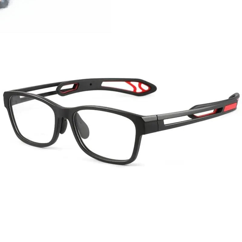 Unisex Square Full Rim Titanium Sports Glasses 1927 — view 1 | Rx Spectacle