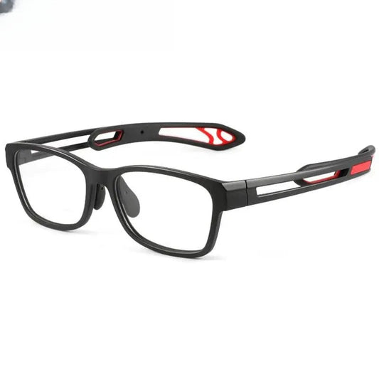 Unisex Square Full Rim Titanium Sports Glasses 1927 — view 1 | Rx Spectacle