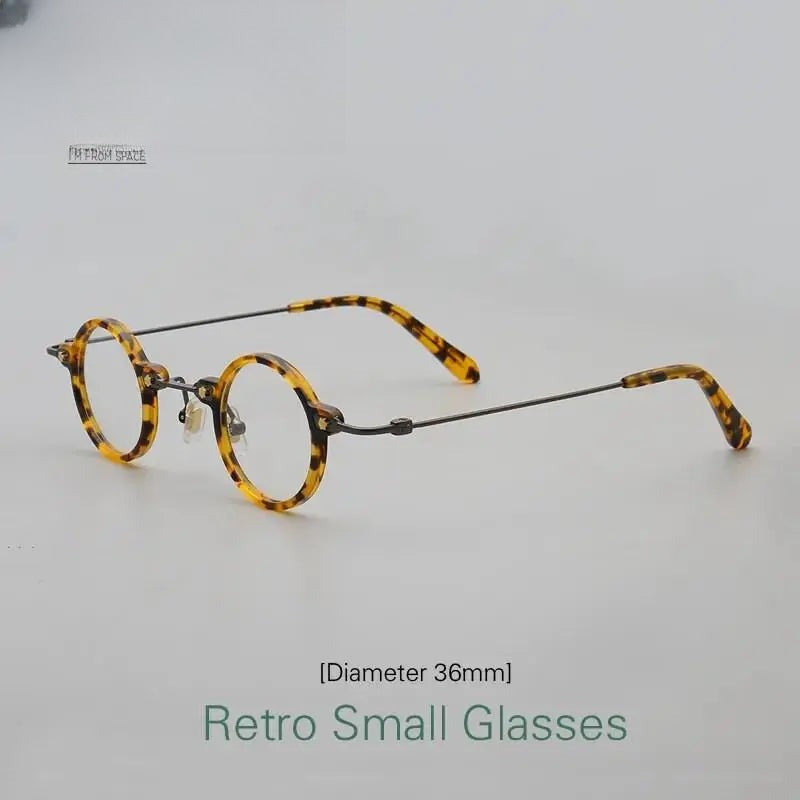 Unisex Round Full Rim Acetate Prescription Glasses 3636 — view 2 | Rx Spectacle