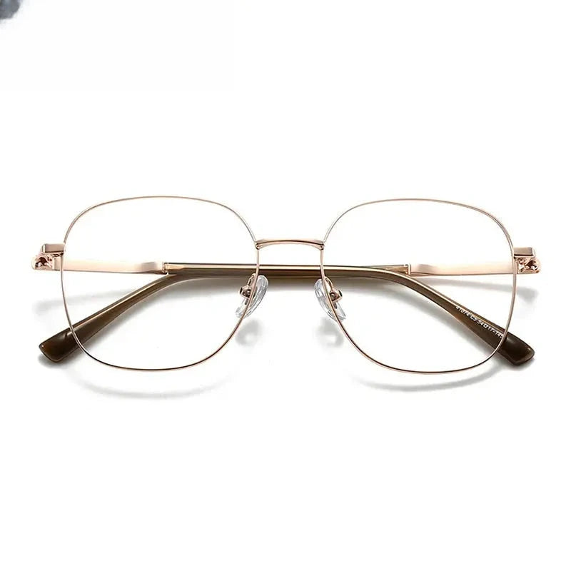 Unisex Square Full Rim Alloy Prescription Glasses 441074 — view 7 | Rx Spectacle