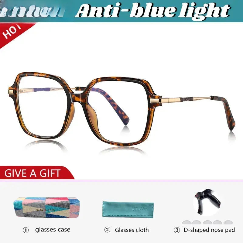 Women's Square Full Rim TR90 Reading Glasses 82211 — view 3 | Rx Spectacle