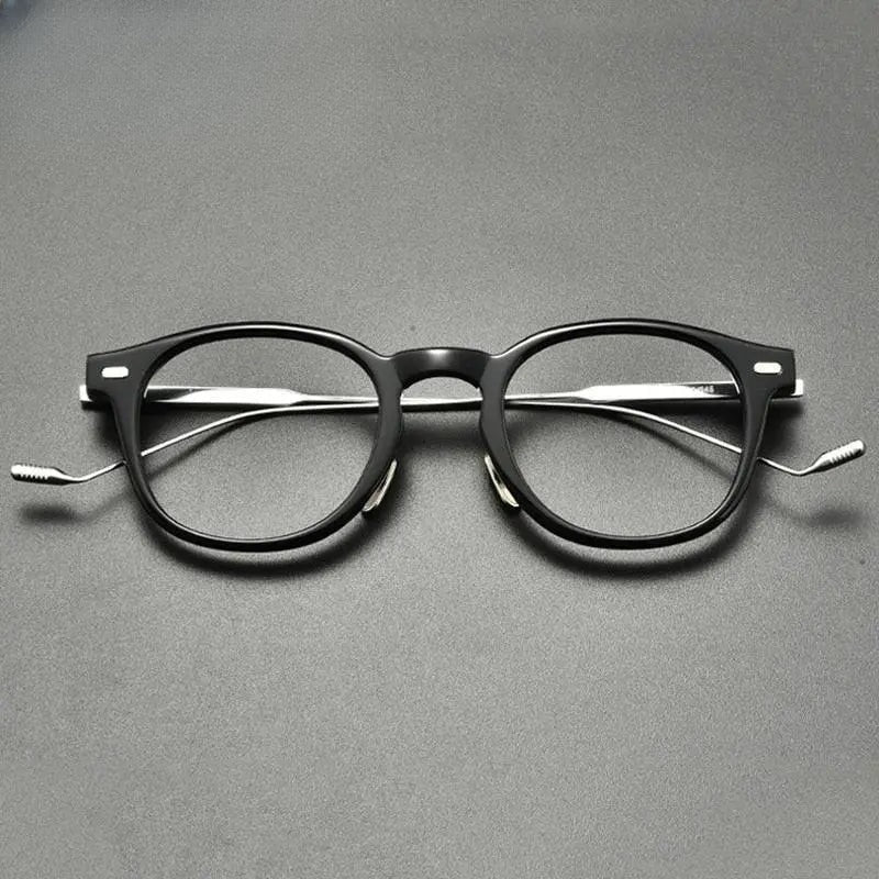 Unisex Square Full Rim Titanium Prescription Glasses Gxyj855 — view 8 | Rx Spectacle