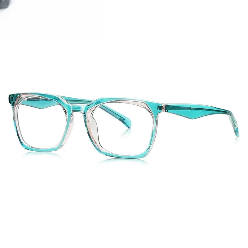 Unisex Square Full Rim Titanium Prescription Glasses 474001 — view 6 | Rx Spectacle