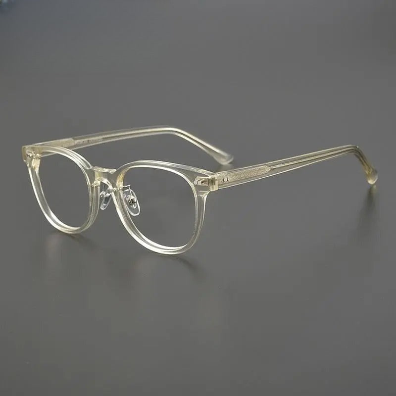 Unisex Round Full Rim Acetate Prescription Glasses Gxyj1042 — view 3 | Rx Spectacle