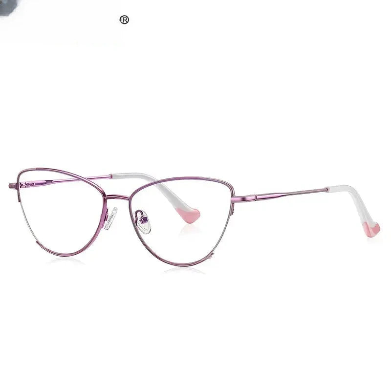 Women's Cat Eye Full Rim Titanium Reading Glasses 3030 — view 4 | Rx Spectacle