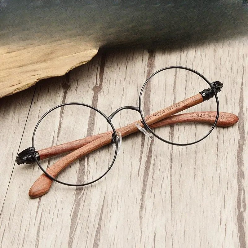 Unisex Round Full Rim Alloy Screwless Prescription Glasses 7573 — view 1 | Rx Spectacle