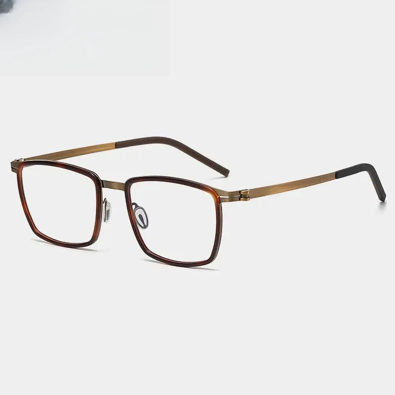 Men's Square Full Rim Acetate Prescription Glasses Gxyj-1187 — view 4 | Rx Spectacle