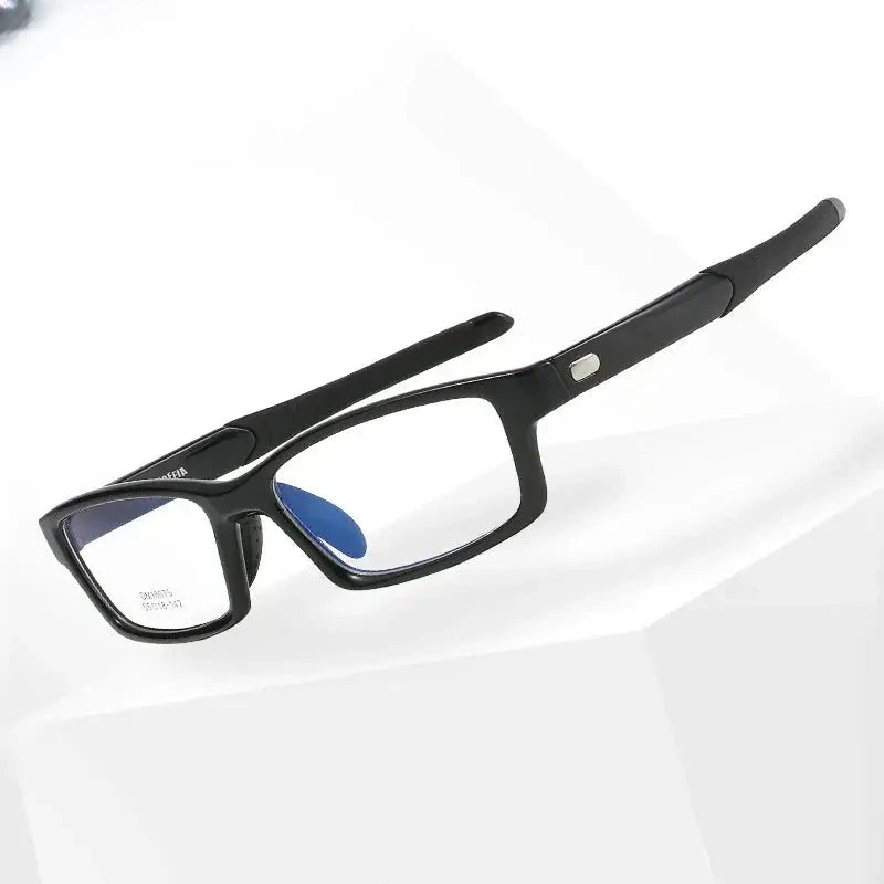 Men's Rectangular Full Rim Titanium Sports Glasses 90 — view 1 | Rx Spectacle
