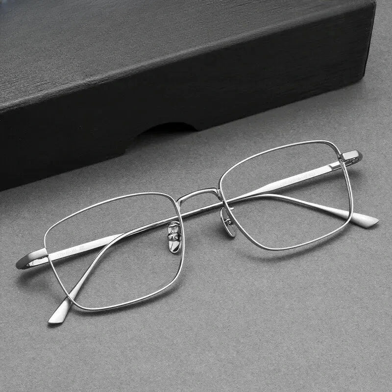 Women's Polygon Full Rim Titanium Prescription Glasses 385218 — view 1 | Rx Spectacle
