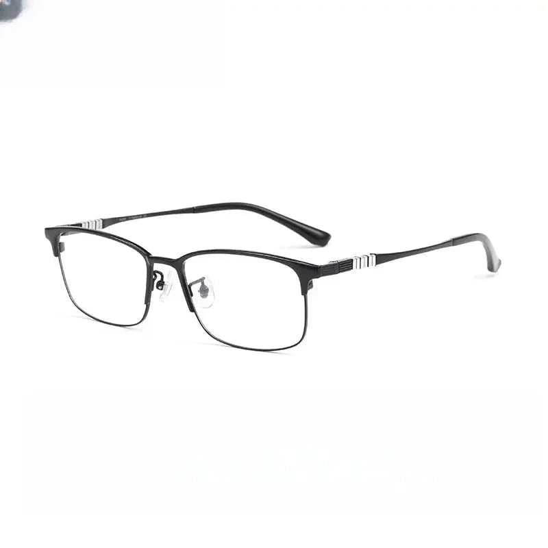 Unisex Polygon Full Rim Titanium Prescription Glasses 703312 — view 3 | Rx Spectacle
