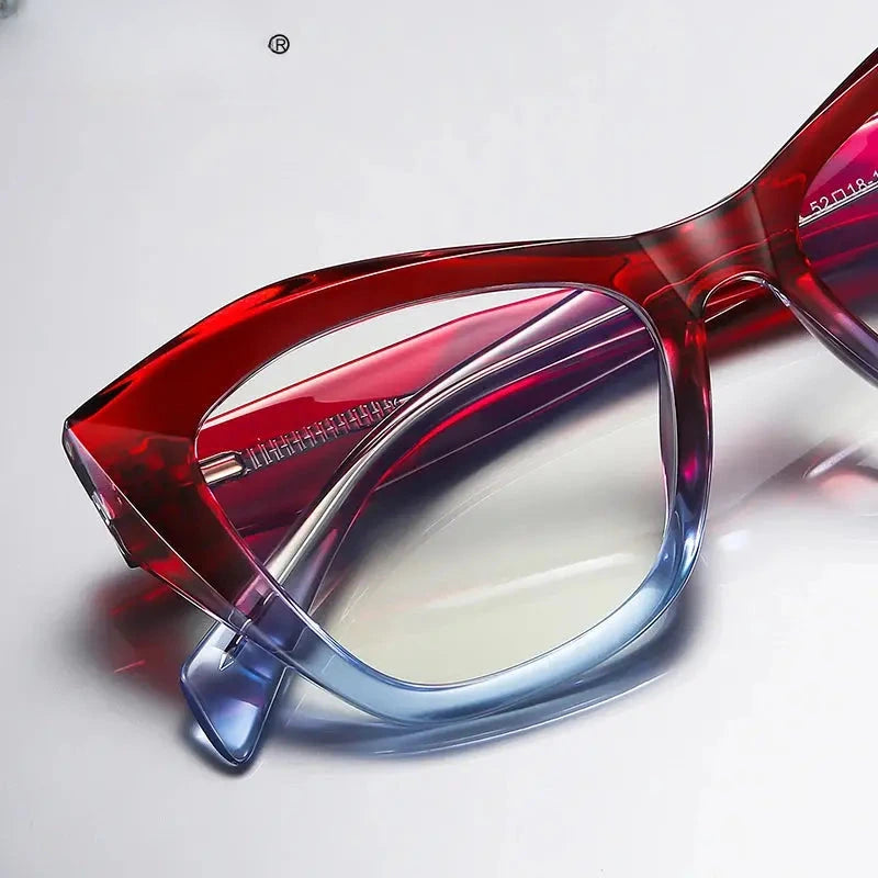 Women's Cat Eye Full Rim Acetate Reading Glasses 2197 — view 3 | Rx Spectacle