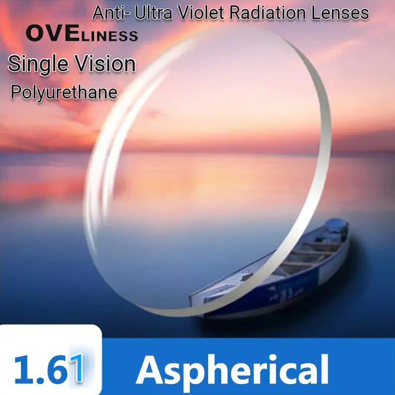 1.61 Index Single Vision Clear Anti Ultra Violet Radiation Lenses — view 1 | Rx Spectacle
