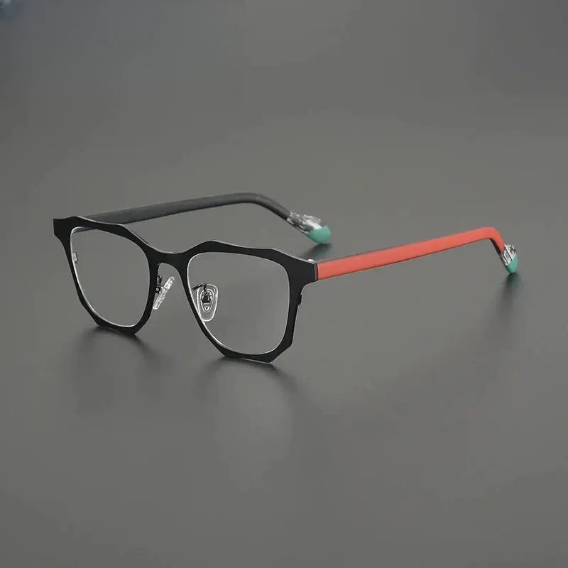 Women's Square Full Rim Titanium Prescription Glasses G85883 — view 8 | Rx Spectacle
