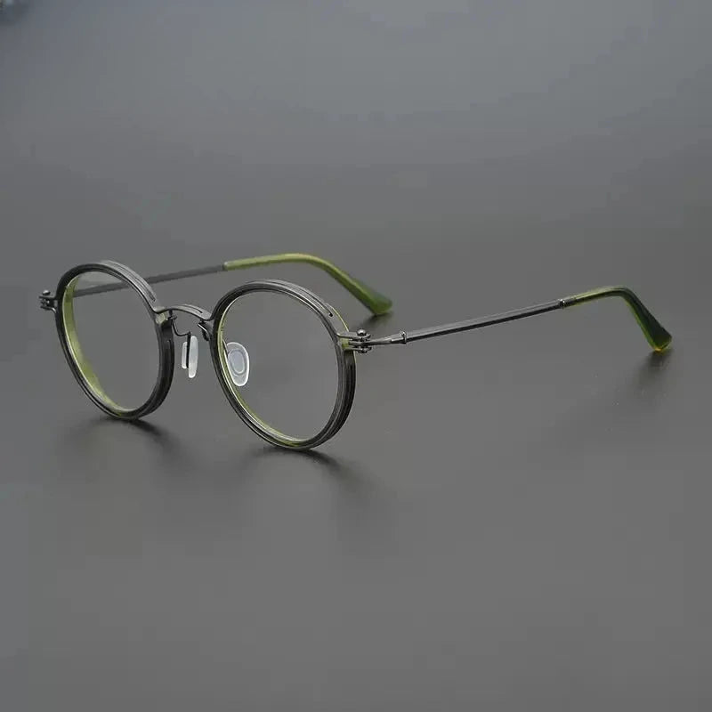 Unisex Round Full Rim Acetate Prescription Glasses Gxyj1196 — view 17 | Rx Spectacle