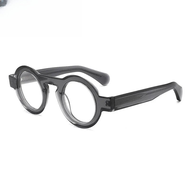 Unisex Round Full Rim Acetate Prescription Glasses Gxyj771 — view 3 | Rx Spectacle