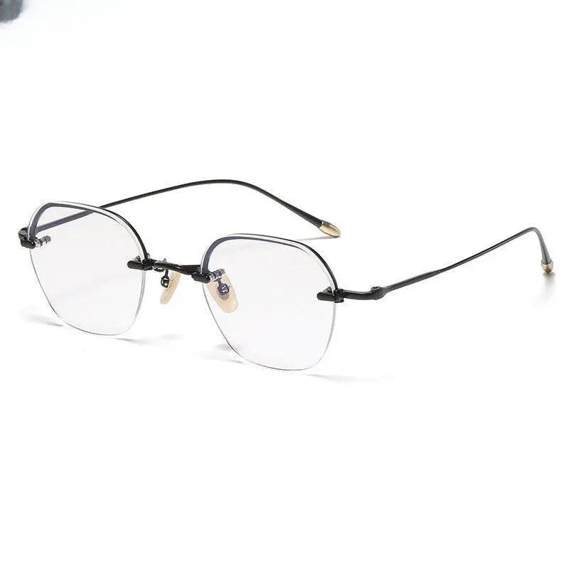 Unisex Irregular Full Rim Titanium Prescription Glasses Gxyj1039 — view 3 | Rx Spectacle