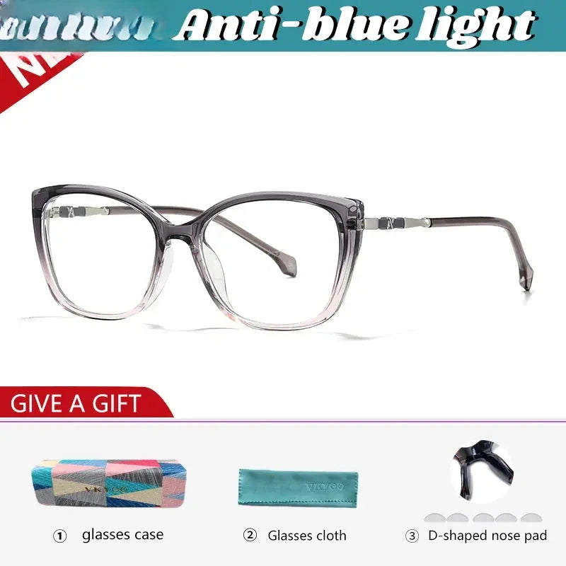 Women's Cat Eye Full Rim TR90 Reading Glasses 327004 — view 5 | Rx Spectacle