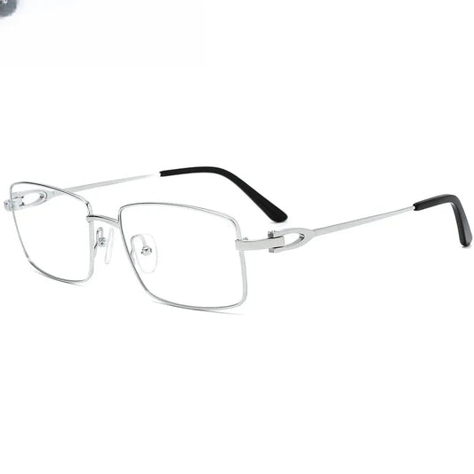 Men's Square Full Rim Titanium Oversized Prescription Glasses 710369 — view 1 | Rx Spectacle