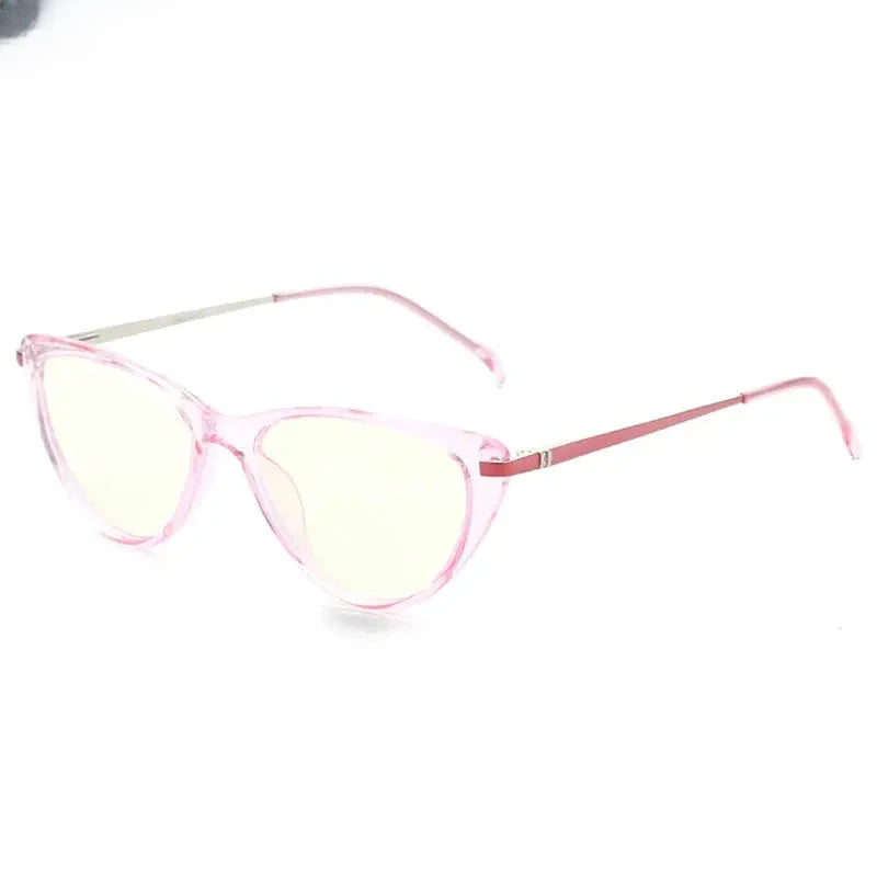 Women's Cat Eye Full Rim Titanium Prescription Glasses 72003 — view 7 | Rx Spectacle