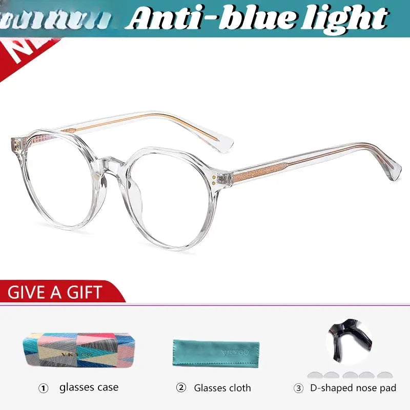 Women's Oval Full Rim Titanium Flat Top Reading Glasses 20849 — view 7 | Rx Spectacle
