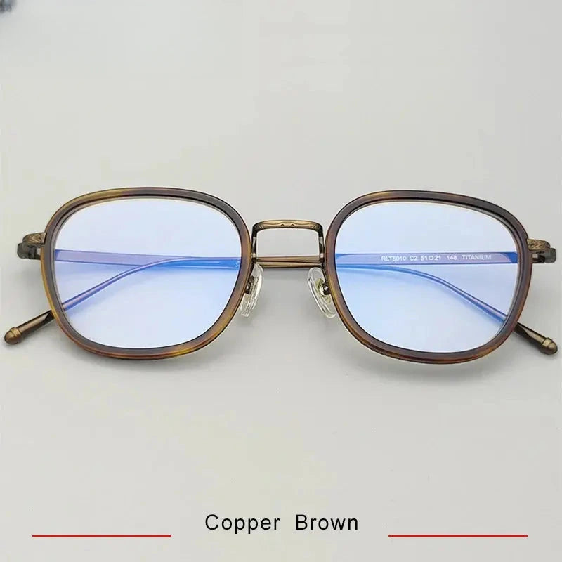 Men's Polygon Full Rim Titanium Prescription Glasses 65910 — view 4 | Rx Spectacle